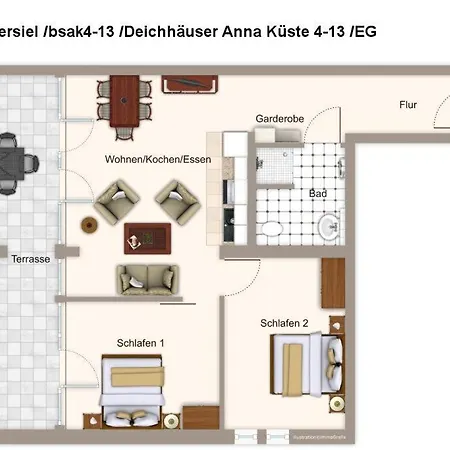 Apartment Deichhaeuser Anna Kueste Deichhaeuser Anna Kueste 4-13